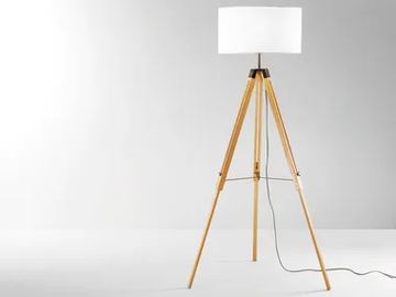 STUDIOS - Oak floor lamp with tripod by Fan Europe Lighting - view 2